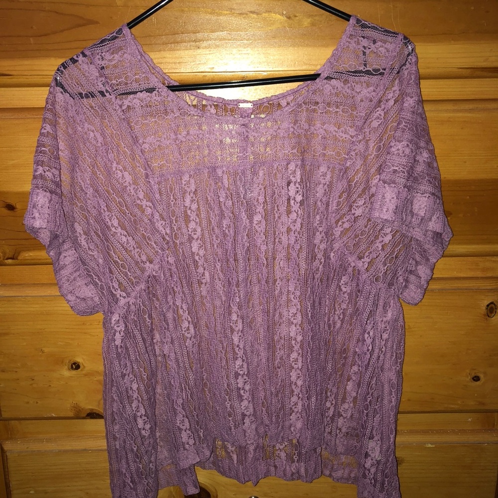 Free People Lace Top medium